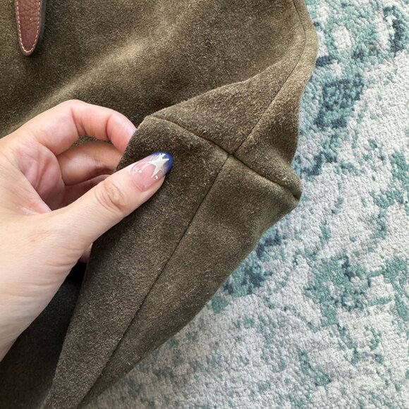 GH BASS SUEDE CROSS BODY BAG PREOWNED - Picture 7 of 9